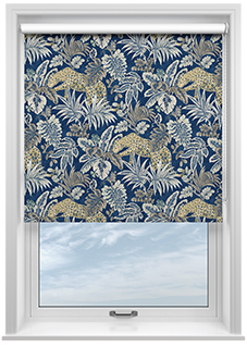 Leopard, Lapis - Twist&Fit Roller Blind